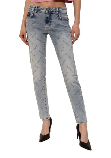 jeans con stampa logo VERSACE JEANS COUTURE | Pantaloni | 77HAB50S CDWA6904
